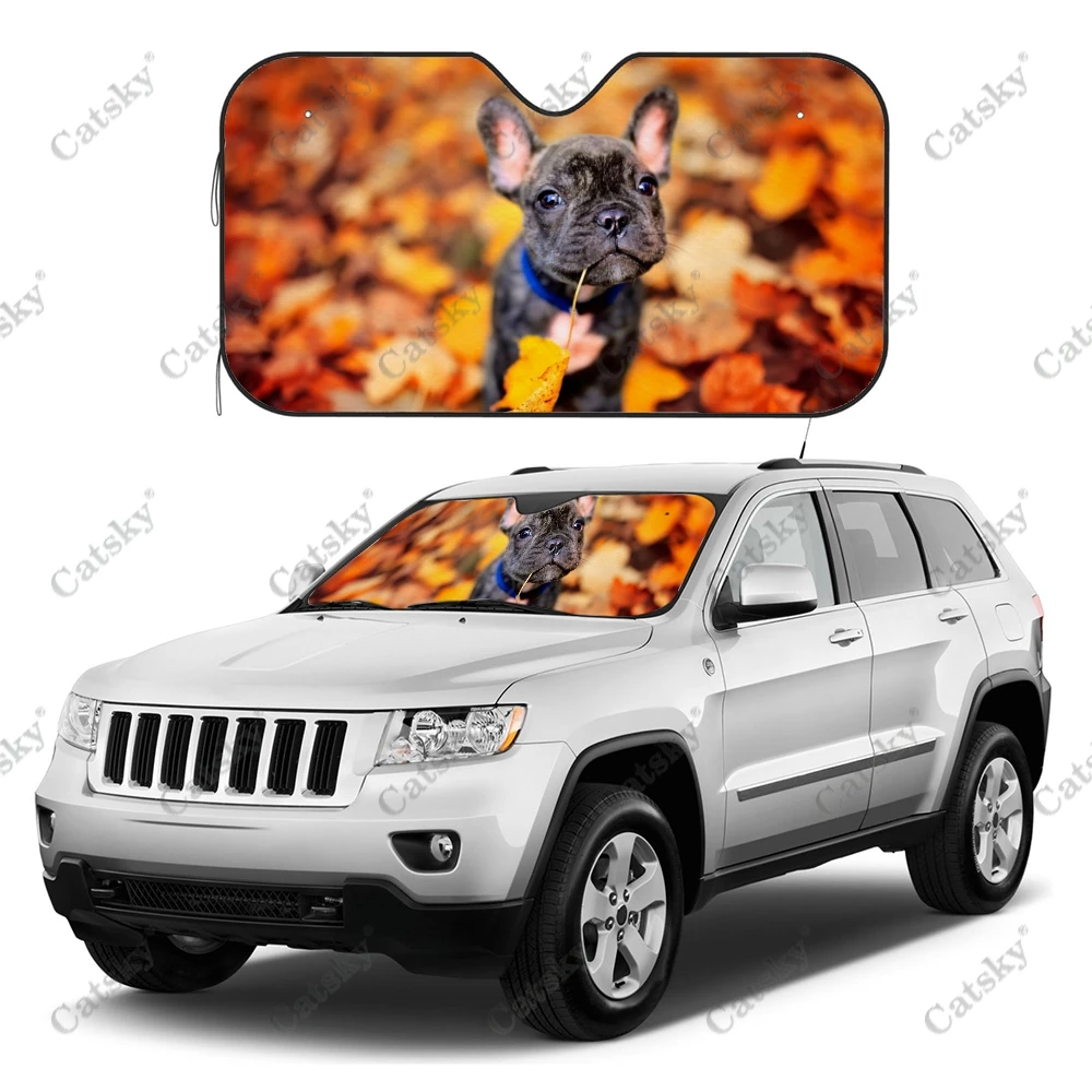 Солнцезащитный козырек для автомобиля с изображением французского бульдога 
Солнцезащитный козырек для автомобиля с изображением французского бульдога