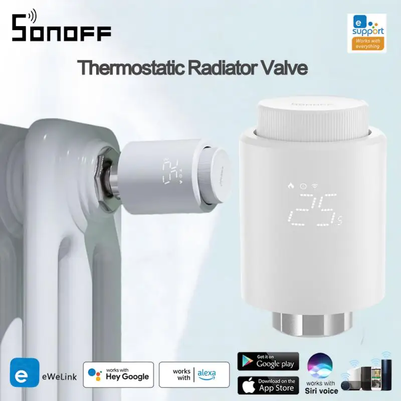 SONOFF Zigbee Smart Home Thermostat Temperature Heater Radiator Valve Programmable TRV Thermostatic Head Support Google Alexa
SONOFF Zigbee Smart Home Thermostat Temperature Heater Radiator Valve Programmable TRV Thermostatic Head Support Google Alexa