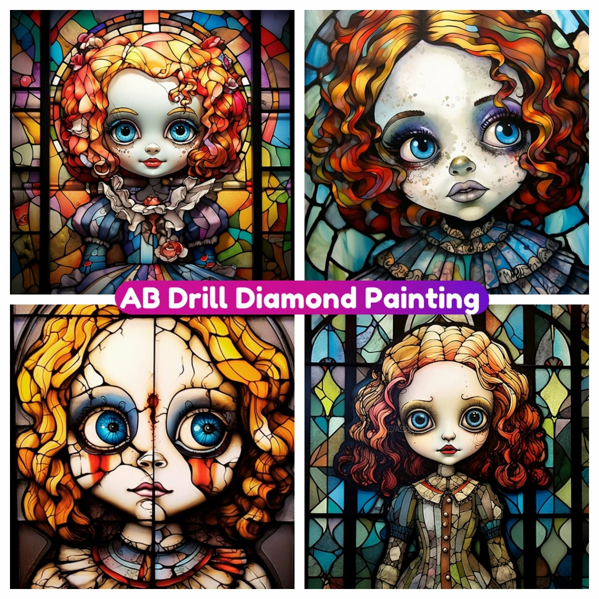 Halloween Horror Doll Glass AB Drill Diamond Painting 5D Mosaic Embroidery Cross Stitch Handicraft Rhinestones Home Decor
Halloween Horror Doll Glass AB Drill Diamond Painting 5D Mosaic Embroidery Cross Stitch Handicraft Rhinestones Home Decor