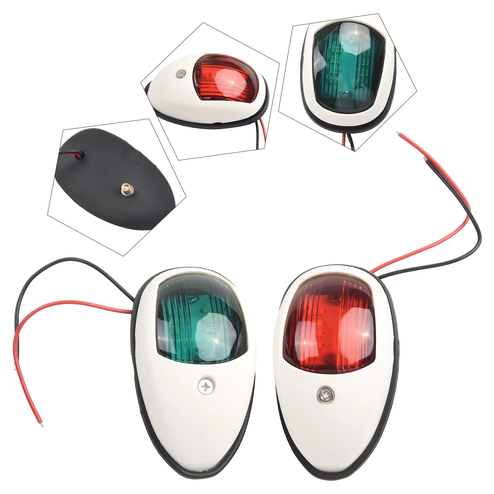 Marine Bow Light Lamp Red & Green 8 LED Navigation Lights for Boat Pontoon Durable and Convenient Easy to Install
Marine Bow Light Lamp Red & Green 8 LED Navigation Lights for Boat Pontoon Durable and Convenient Easy to Install
