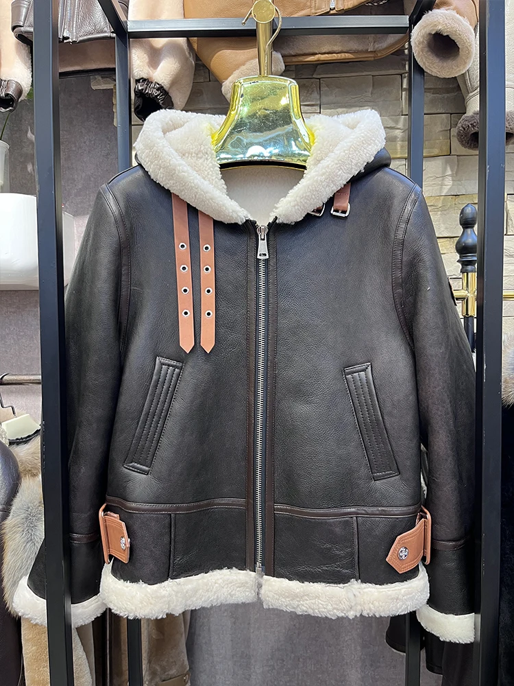 2023 Winter Women Real Natural Merino Sheep Fur Coat Double-faced Fur Luxury Female CoatsGenuine Leather Jacket Thick Warm
2023 Winter Women Real Natural Merino Sheep Fur Coat Double-faced Fur Luxury Female CoatsGenuine Leather Jacket Thick Warm