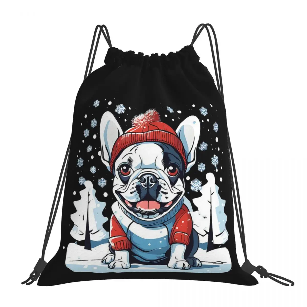 French Bulldog Vibes - Winter Vibes Backpacks Drawstring Bags Drawstring Bundle Pocket Sports Bag BookBag For Travel School
French Bulldog Vibes - Winter Vibes Backpacks Drawstring Bags Drawstring Bundle Pocket Sports Bag BookBag For Travel School