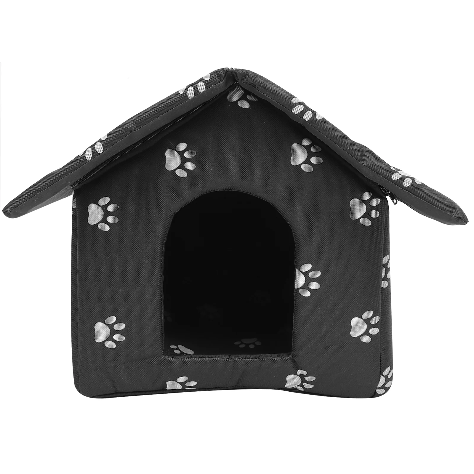 

Dog House Outdoor Stray Cat Kennel outside Pet Sleeping Place Washable Weatherproof for Winter Shelter