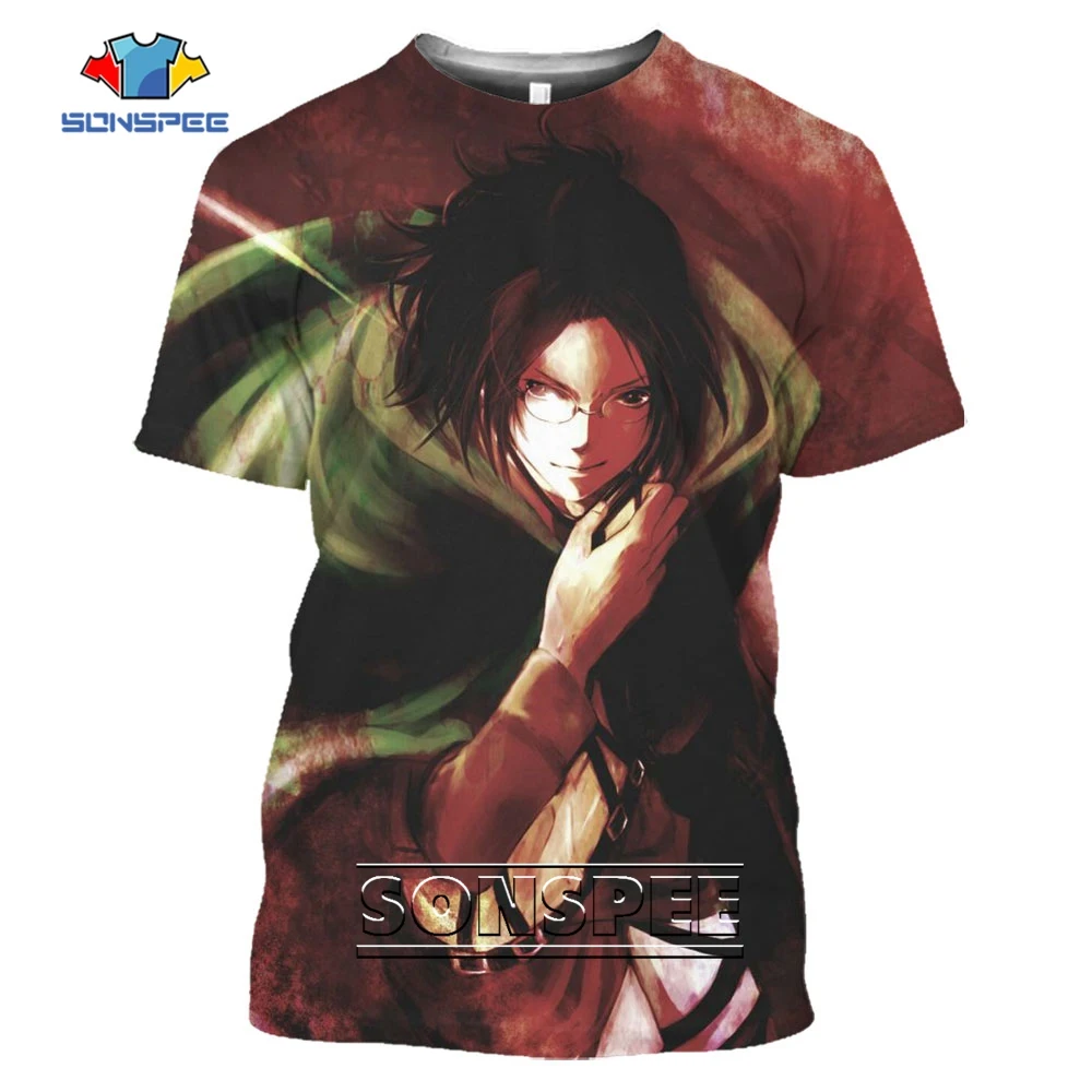 SONSPEE Hot Anime Attack On Titan 3D Printed Clothing Hange Harajuku Streetwear Fashion Short Sleeve Oversize Kids T-shirt Tops
SONSPEE Hot Anime Attack On Titan 3D Printed Clothing Hange Harajuku Streetwear Fashion Short Sleeve Oversize Kids T-shirt Tops
