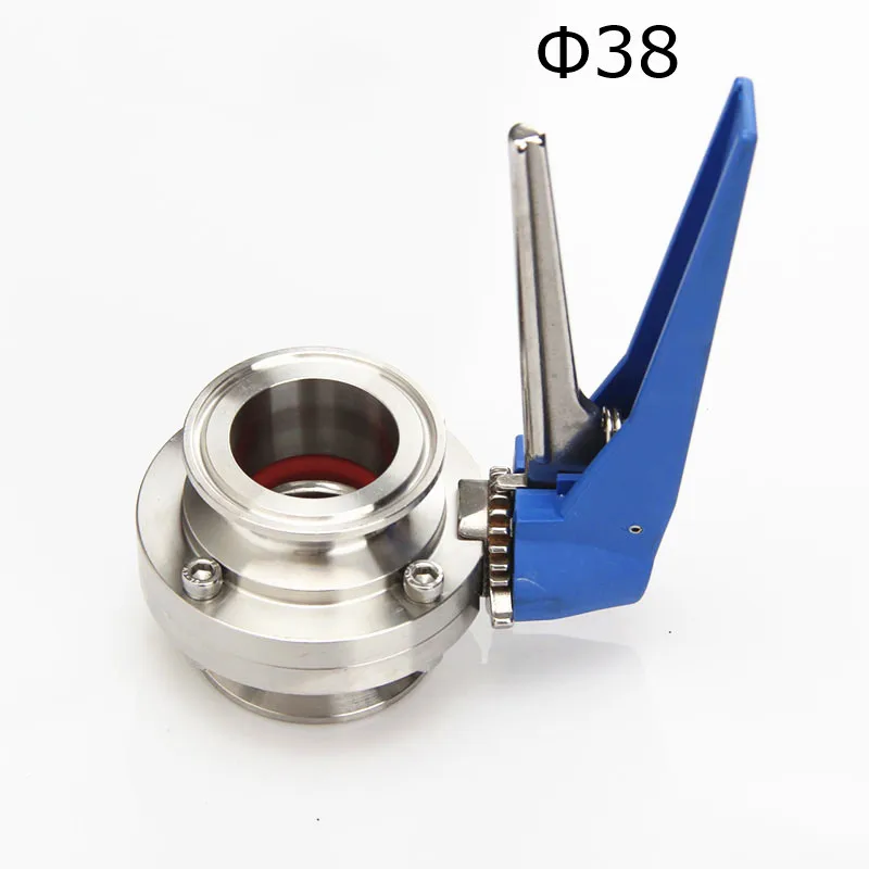 Sanitary Butterfly Valve Fit 38mm 1-1/2" Pipe OD x 1.5" Tri Clamp Squeeze Trigger Flow Control Valve Stainless Steel 304
Sanitary Butterfly Valve Fit 38mm 1-1/2" Pipe OD x 1.5" Tri Clamp Squeeze Trigger Flow Control Valve Stainless Steel 304