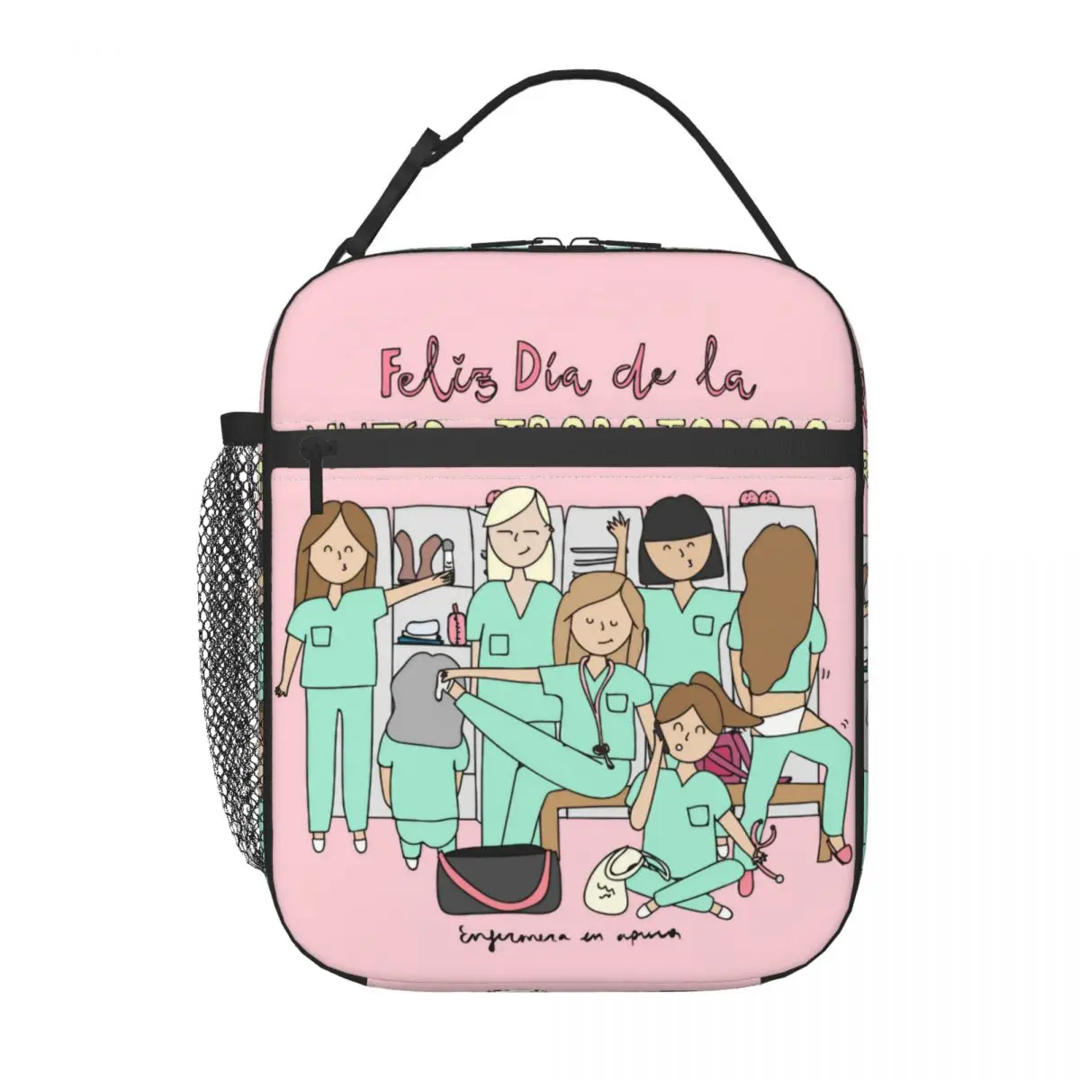 Enfermera En Apuros Insulated Lunch Bag for Nurse Doctor Medical Food Bags Cooler Thermal Lunch Box for Work Office
Enfermera En Apuros Insulated Lunch Bag for Nurse Doctor Medical Food Bags Cooler Thermal Lunch Box for Work Office
