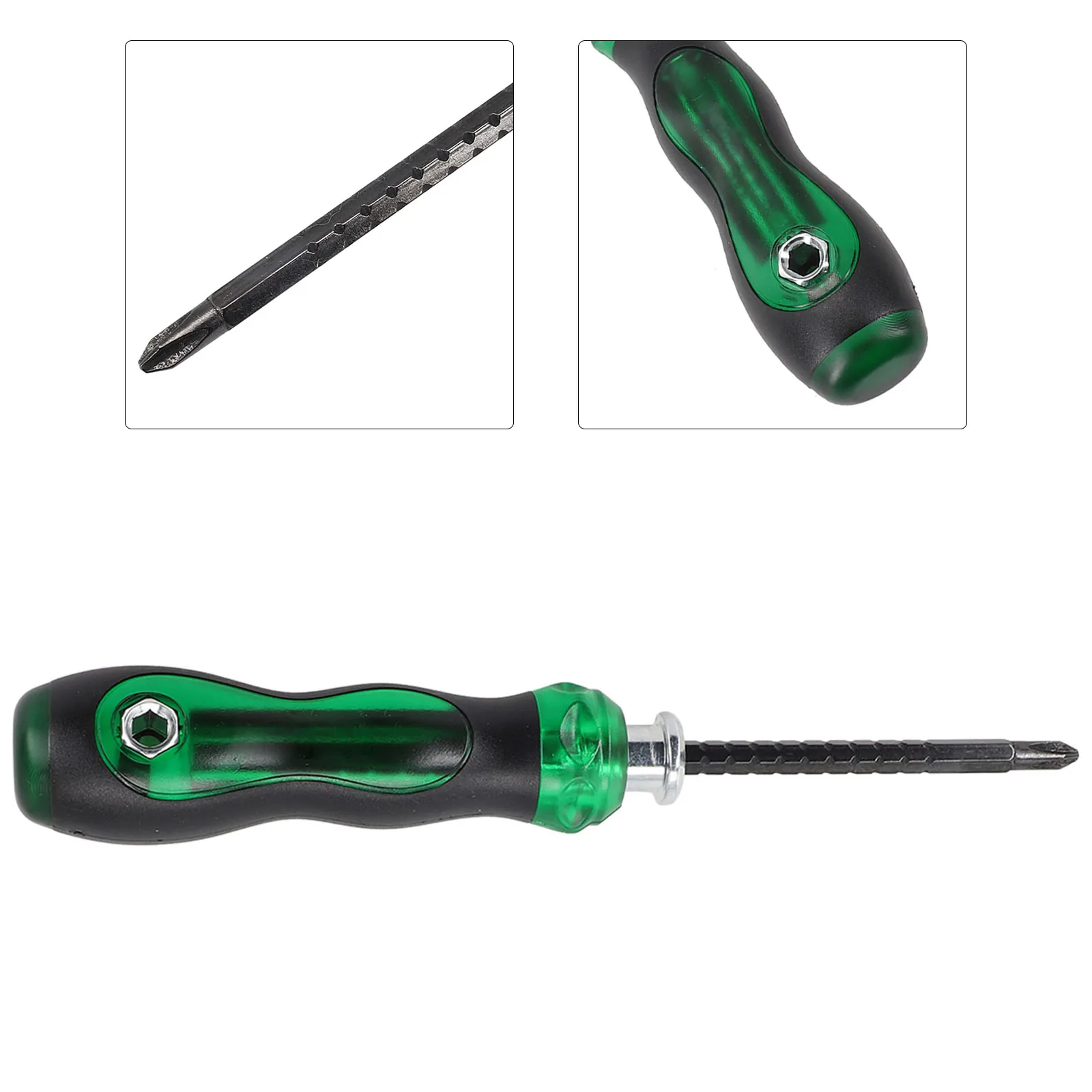 Retractable Ratchet Screwdriver Magnetic Double Head Slotted Cross SL6/PH2 Bit Removable For Home Improvement Repair Hand Tool
Retractable Ratchet Screwdriver Magnetic Double Head Slotted Cross SL6/PH2 Bit Removable For Home Improvement Repair Hand Tool