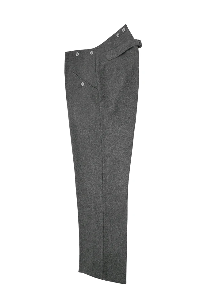 

GUWB-107 WWII German M36 heer / elite stone grey wool trousers