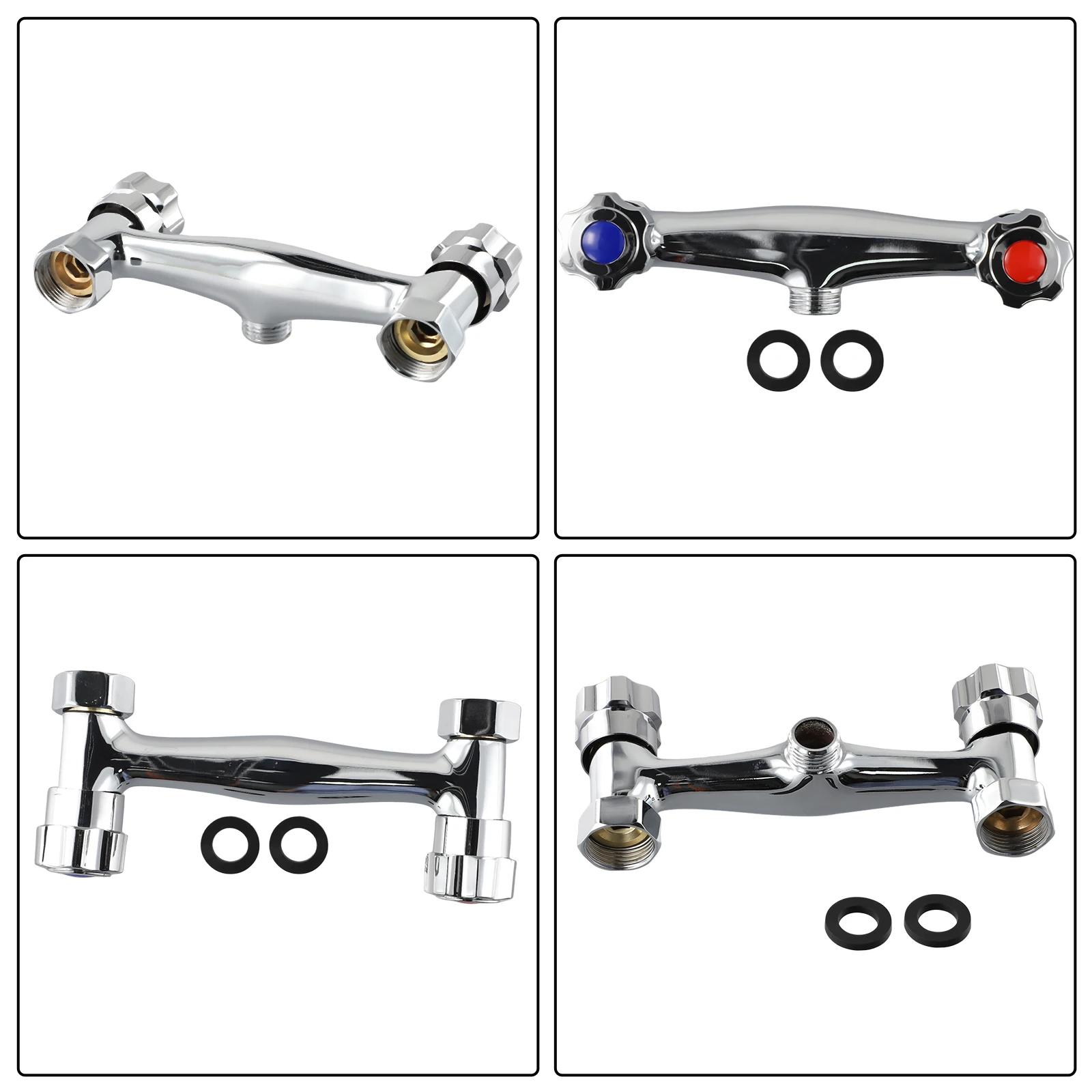 Shower Heads Mixer Valve Bathroom Accesories Copper Easy To Assemble Twin Outlet Anti-reflux Hot And Cool Water
Shower Heads Mixer Valve Bathroom Accesories Copper Easy To Assemble Twin Outlet Anti-reflux Hot And Cool Water