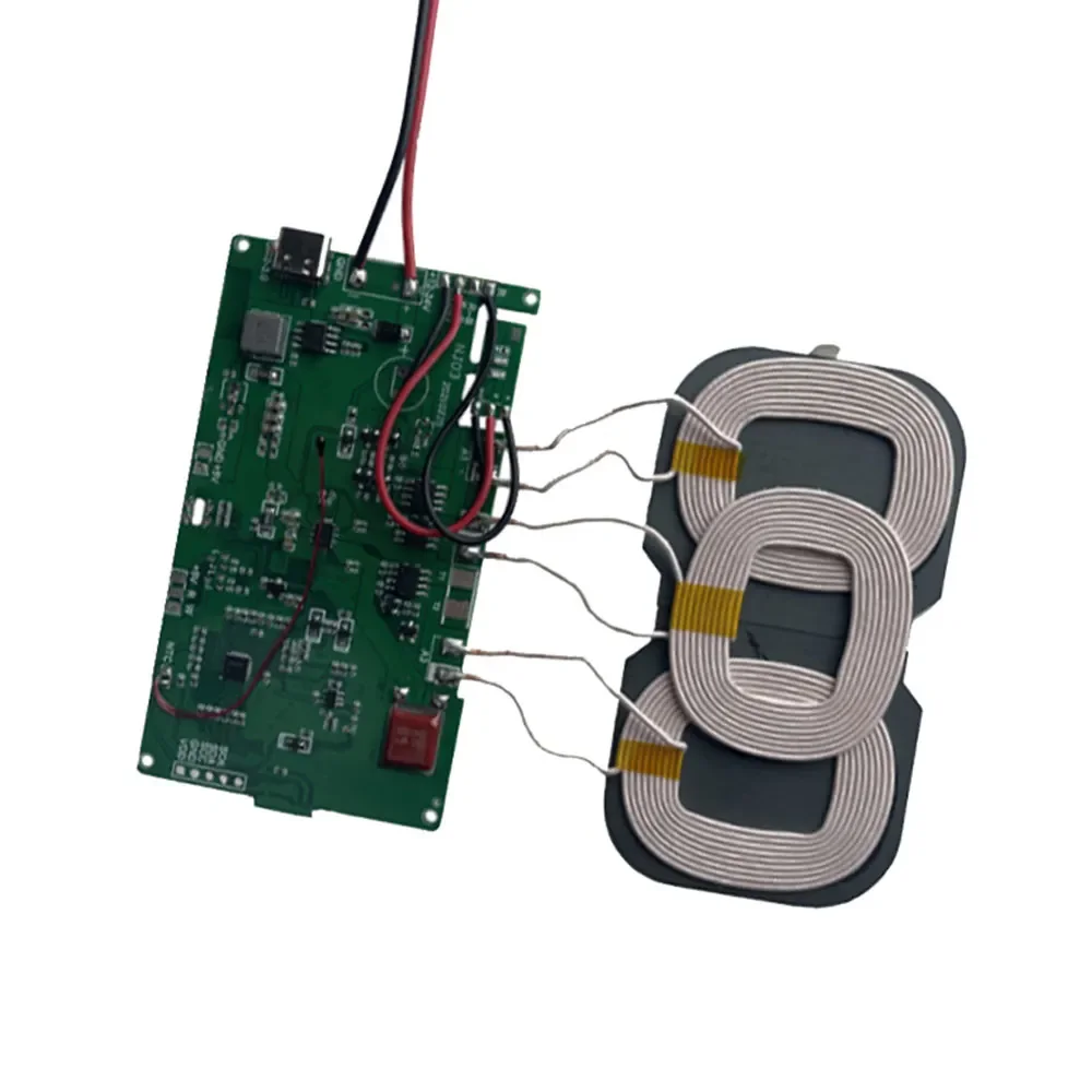 

Беспроводной модуль передатчика и быстрой зарядки с интерфейсом Type-C 20 Вт, печатная плата для зарядки, катушечный приемник 5 Вт/10 Вт/15 Вт для автомобильного телефона