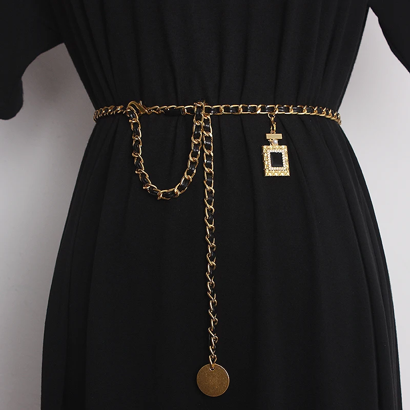 Women's Runway Fashion Metal Chain Cummerbunds Female Dress Corsets Waistband Belts Decoration Narrow Belt TB2246
Women's Runway Fashion Metal Chain Cummerbunds Female Dress Corsets Waistband Belts Decoration Narrow Belt TB2246