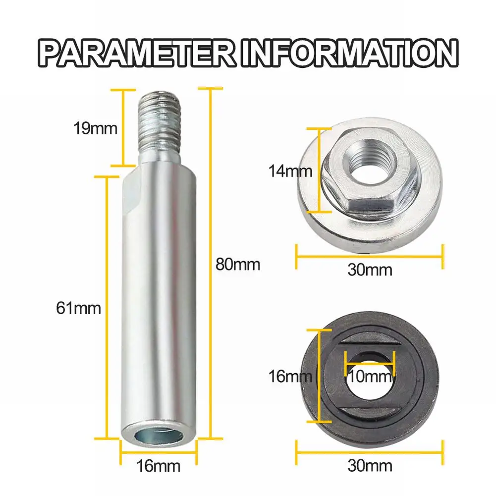 Angle Grinder Extension Connecting Rod Accessories Polishing Adapter Grinding Kit M10 Thread Set Shaft Steel With Nuts
Angle Grinder Extension Connecting Rod Accessories Polishing Adapter Grinding Kit M10 Thread Set Shaft Steel With Nuts