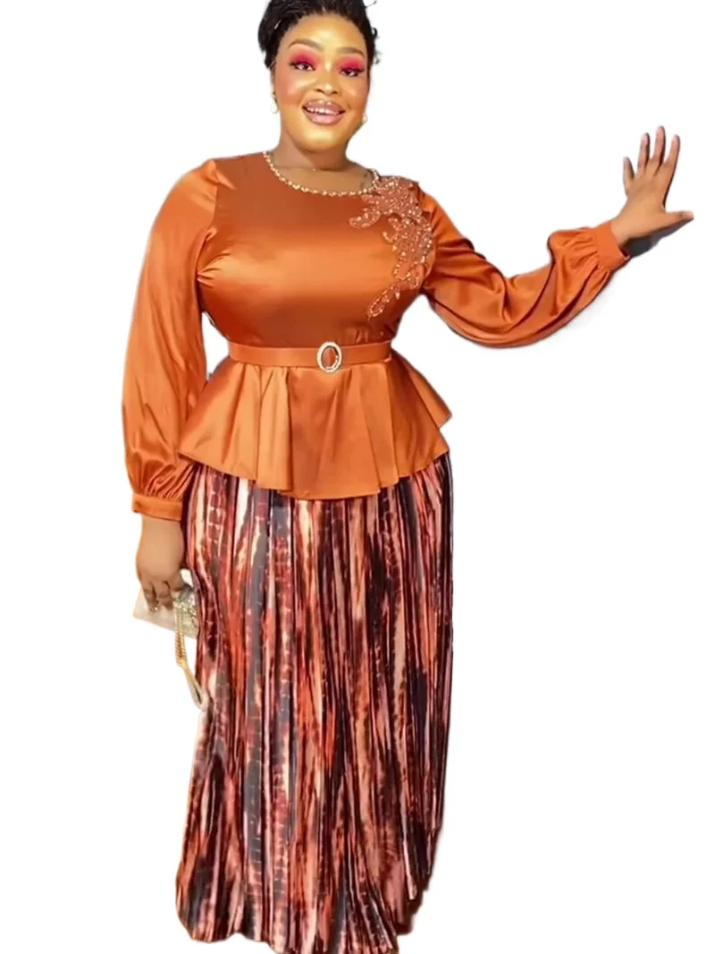 African Clothes for Women 2 PCS Sets Tops And Skirts Suits Dashiki Ankara Turkey Outfit Robe Plus Size Wedding Party Dresses
African Clothes for Women 2 PCS Sets Tops And Skirts Suits Dashiki Ankara Turkey Outfit Robe Plus Size Wedding Party Dresses
