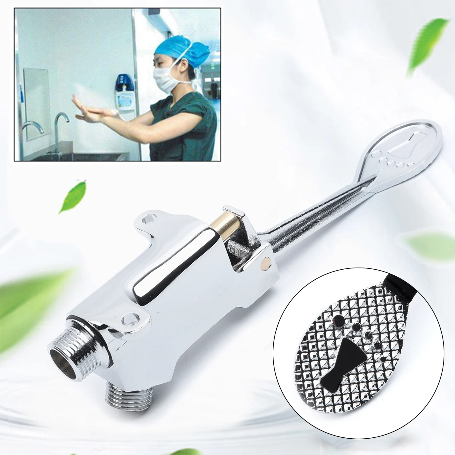 Basin Single Foot Pedal Control Tap Cold Water 1pcs Set Silver 1/2\\'\\' Copper+304 Stainless Steel Faucet Switch New
Basin Single Foot Pedal Control Tap Cold Water 1pcs Set Silver 1/2\\'\\' Copper+304 Stainless Steel Faucet Switch New