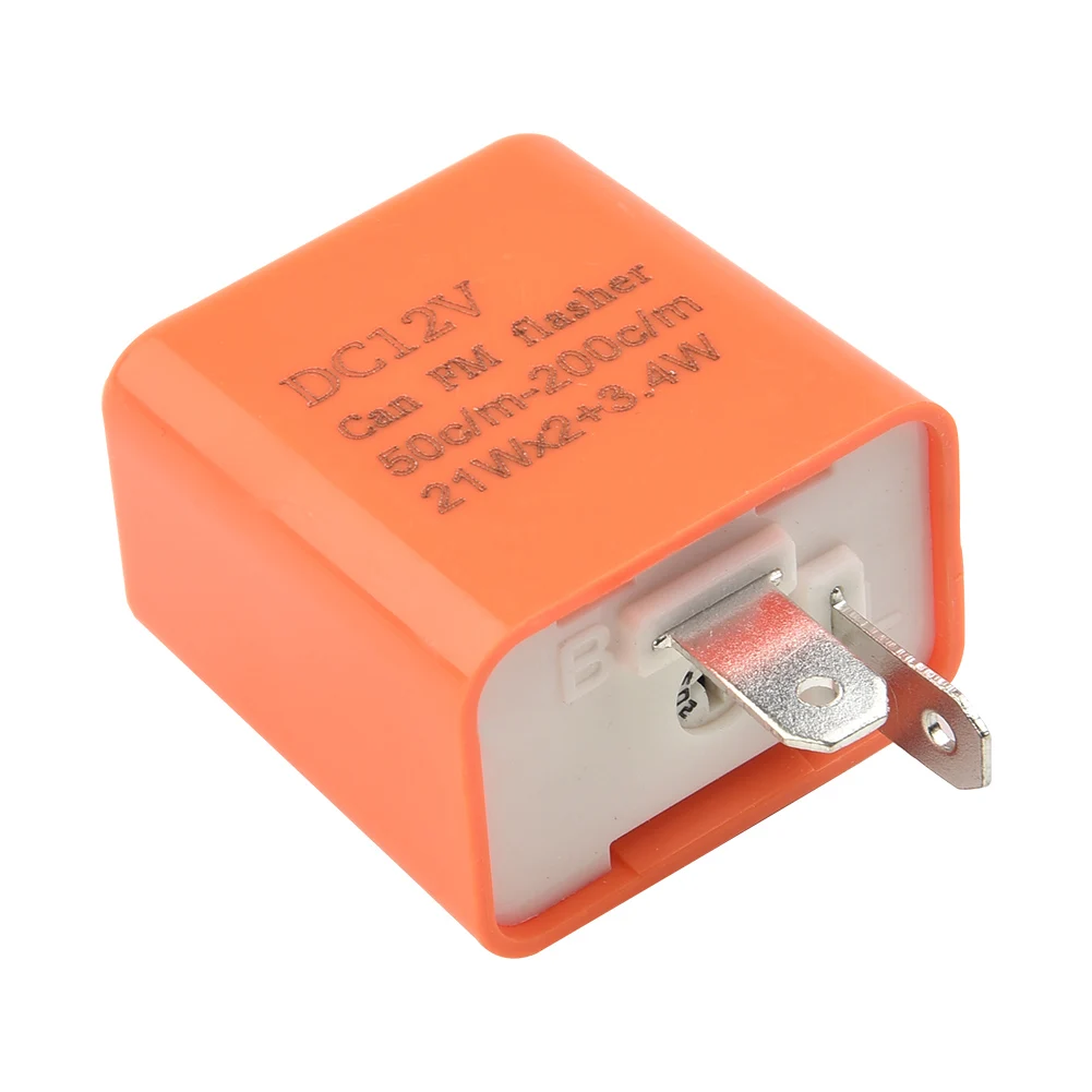 2 Pin LED Flasher Relay 12V 42W A+ ABS Plastic Adjustable Circuit Protection Motorcycle Overload Protection Speed Adjustable
2 Pin LED Flasher Relay 12V 42W A+ ABS Plastic Adjustable Circuit Protection Motorcycle Overload Protection Speed Adjustable