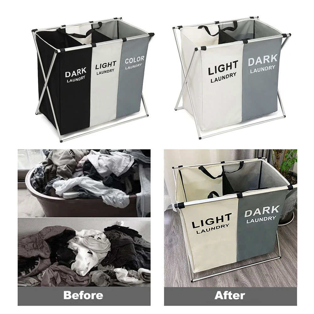 

Laundry Baskets Large Removable Bags Storage Basket Sorter Organizer For Dirty Clothes Hamper Foldable Frame Cloth Organization
