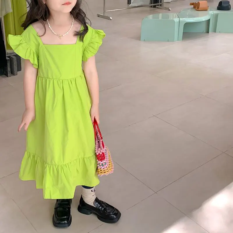 Elegant Fashion Harajuku Slim Fit Children Clothes Loose Casual All Match Flounced Skirt Solid Korean Version Sleeveless Dresses
Elegant Fashion Harajuku Slim Fit Children Clothes Loose Casual All Match Flounced Skirt Solid Korean Version Sleeveless Dresses