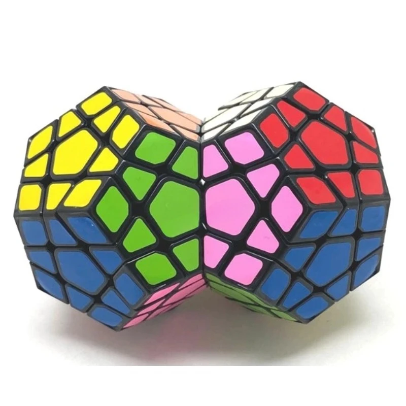 

Calvin's Puzzle 3x3 Cube Double Megaminx Stickerless Body (Mod) Triple Megaminx Black Body Children's Educational Toy