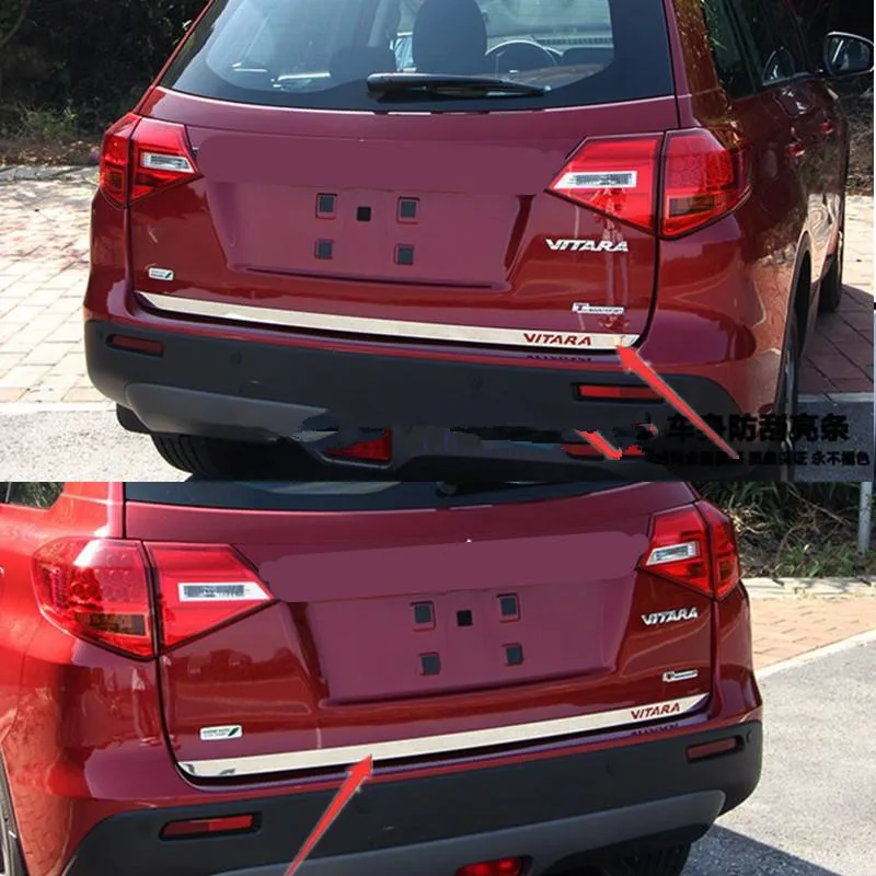 Нижняя крышка задней двери для Suzuki Vitara 2015-2019, молдинговая отделка, задняя дверь из нержавеющей стали, отделка, автомобильные аксессуары
Нижняя крышка задней двери для Suzuki Vitara 2015-2019, молдинговая отделка, задняя дверь из нержавеющей стали, отделка, автомобильные аксессуары
