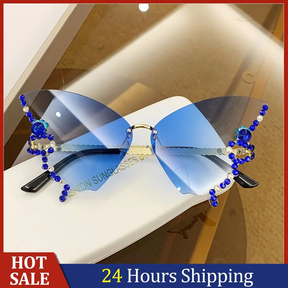 UV400 Sunglasses Diamond Butterfly Vintage Rimless Oversized Ladies Eyewear Rhinestone Oculos De Sol Shades Sun Glasses
UV400 Sunglasses Diamond Butterfly Vintage Rimless Oversized Ladies Eyewear Rhinestone Oculos De Sol Shades Sun Glasses
