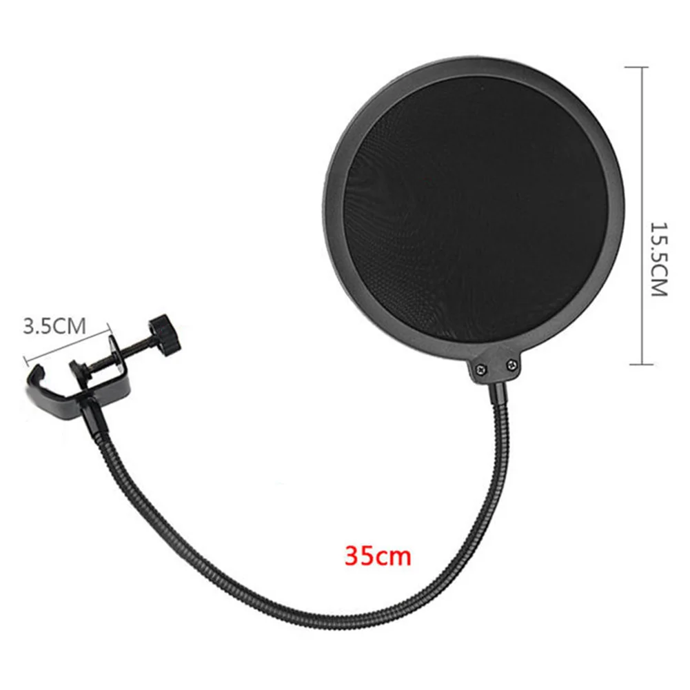 Improve your Audio Quality with Double Layer Studio Microphone Filter Universal Compatibility Adjustable Angle
Improve your Audio Quality with Double Layer Studio Microphone Filter Universal Compatibility Adjustable Angle