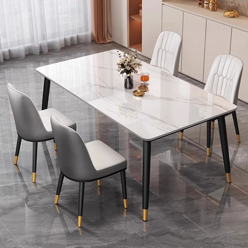 Marble Reception Dining Table Floor Household Complete Modern Dining Table Nordic Rectangle Mesa Dobravel Portatil Decorations
Marble Reception Dining Table Floor Household Complete Modern Dining Table Nordic Rectangle Mesa Dobravel Portatil Decorations