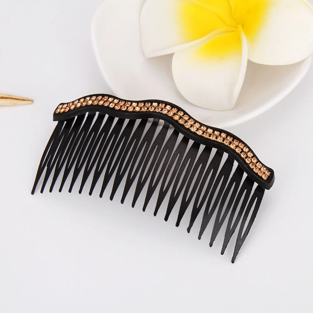 

7pcs Hair Clip Combs Rhinestone Comb Hair Clip Wedding Bridal Hair Accessories for Women and Girls (Waves Double Row)