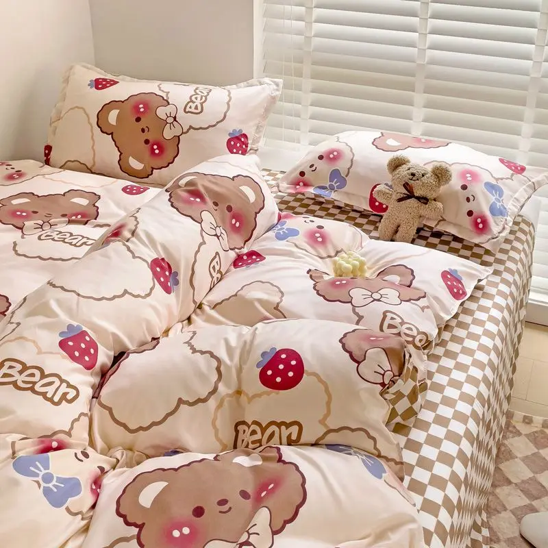 Комплект постельного белья Kawaii Bear без наполнителя для детей и взрослых, пододеяльник большого размера, простыня, наволочка, новый модный домашний декор, подарок
Комплект постельного белья Kawaii Bear без наполнителя для детей и взрослых, пододеяльник большого размера, простыня, наволочка, новый модный домашний декор, подарок