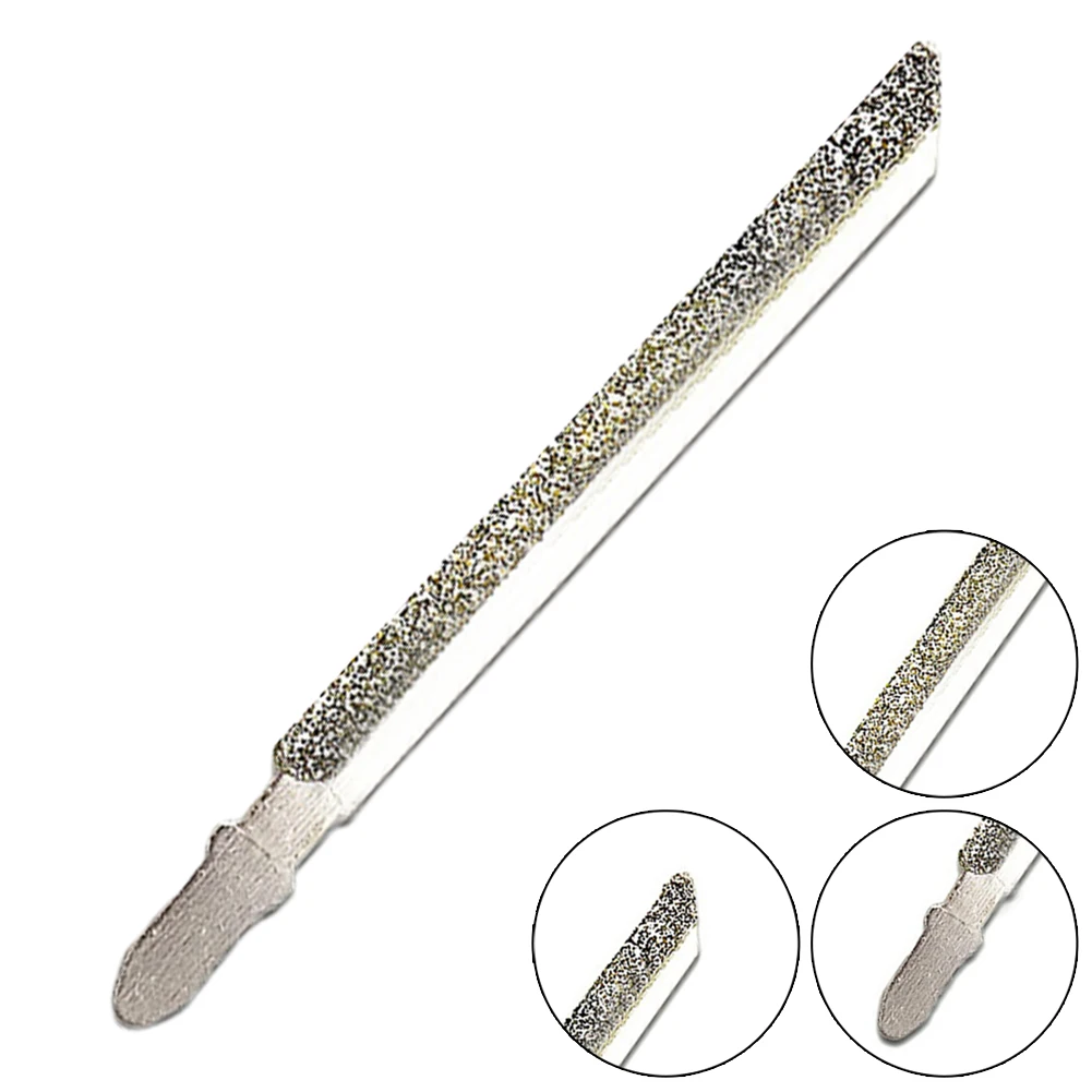 

100mm Diamond Jigsaw Blades Diamond Coated Jig Saw Blade 4In T-shank For Granite Tile Cutting Power Tools Accessories