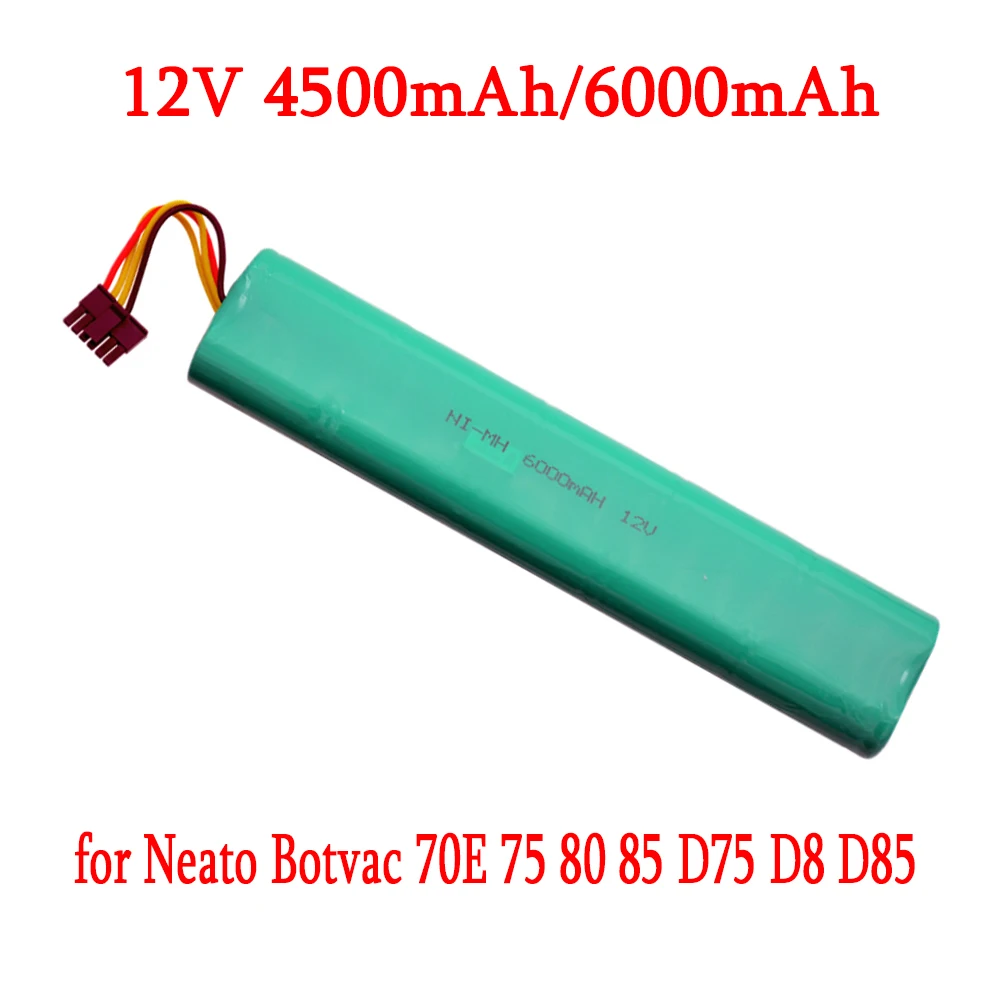 Upgrade 4500mah 6000mAh 12V Ni-MH Battery for Neato Botvac 70E 75 80 85 D75 D8 D85 Vacuum Cleaners Rechargeable Battery
Upgrade 4500mah 6000mAh 12V Ni-MH Battery for Neato Botvac 70E 75 80 85 D75 D8 D85 Vacuum Cleaners Rechargeable Battery