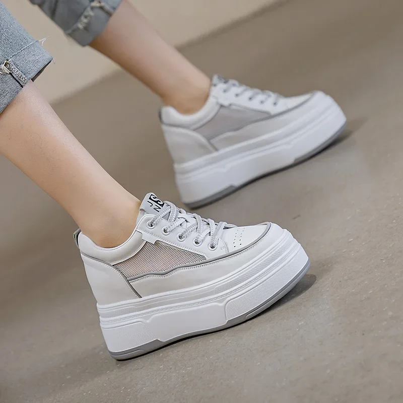 Krasovki 7cm Air Mesh Women Cow Genuine Leather Summer Breathable Comfortable Shoes Trend Platform Wedge Chunky Sneakers Booties
Krasovki 7cm Air Mesh Women Cow Genuine Leather Summer Breathable Comfortable Shoes Trend Platform Wedge Chunky Sneakers Booties