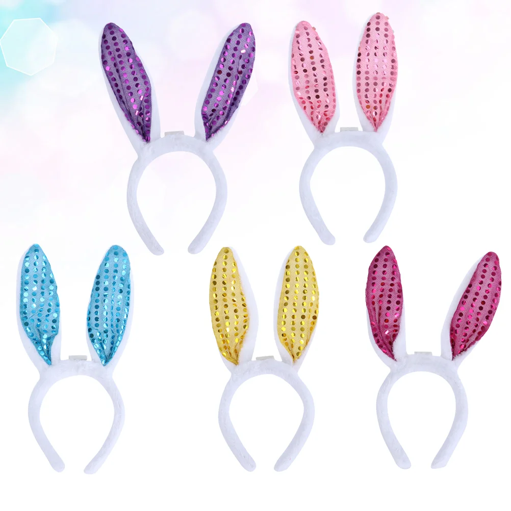 5 Pcs Glowing Headwrap LED Hair Hoop Modeling Rabbit Ear Headband Party Supplies
5 Pcs Glowing Headwrap LED Hair Hoop Modeling Rabbit Ear Headband Party Supplies