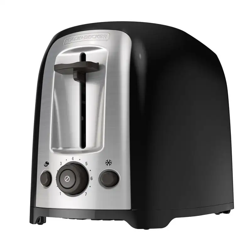 

2-Slice Extra Wide Slot Toaster, Black, Silver, TR1278B