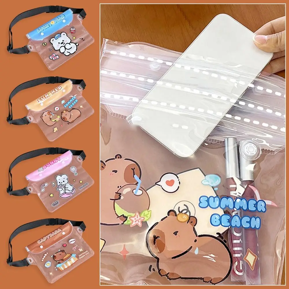 PVC Phone Bag Cute Touch Screen Rabbit Waist Bag Water Proofing Otter Swimming Storage Bag Drifting
PVC Phone Bag Cute Touch Screen Rabbit Waist Bag Water Proofing Otter Swimming Storage Bag Drifting