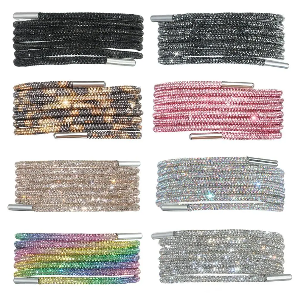 1Pcs Luxury Rhinestone Shoelaces Diamond Shoe Laces Sneakers Laces Shoes DIY Strings Women Round Shoelace 100/120/140/160CM
1Pcs Luxury Rhinestone Shoelaces Diamond Shoe Laces Sneakers Laces Shoes DIY Strings Women Round Shoelace 100/120/140/160CM