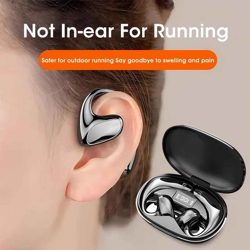 Upgrades Air conduction Bluetooth Earphones Ear Hooks Sport Waterproof Wireless Earbuds Led Display HiFi Stereo Headsets
Upgrades Air conduction Bluetooth Earphones Ear Hooks Sport Waterproof Wireless Earbuds Led Display HiFi Stereo Headsets