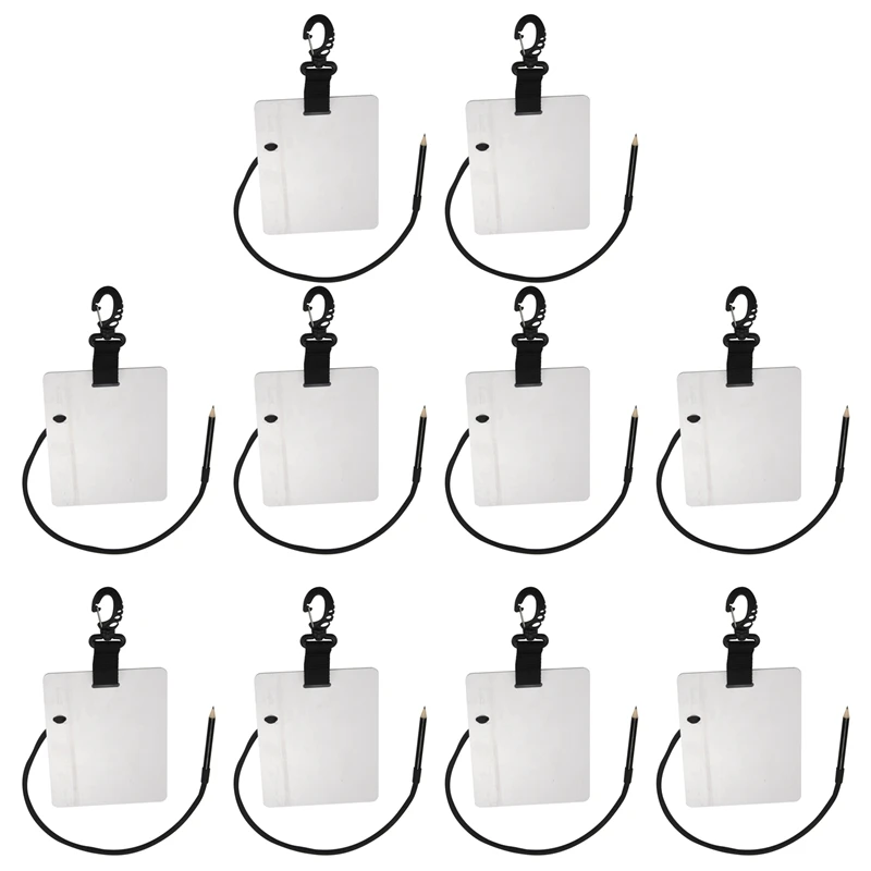 10X Dive Underwater Writing Slate Diving Wordpad Gear Board With Swivel Clip And Pencil For Water Sports Diving Swimming
10X Dive Underwater Writing Slate Diving Wordpad Gear Board With Swivel Clip And Pencil For Water Sports Diving Swimming