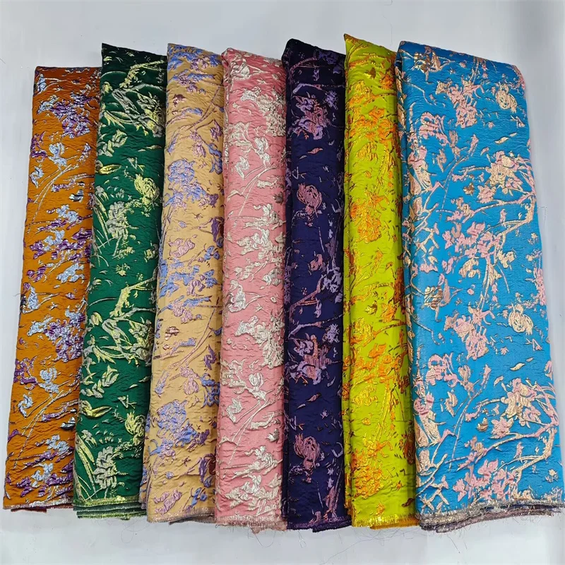 New African Brocade Lace Fabric French Floral Fabric Jacquard Lace For Sewing DIY Skirt Dress Clothing Materials
New African Brocade Lace Fabric French Floral Fabric Jacquard Lace For Sewing DIY Skirt Dress Clothing Materials