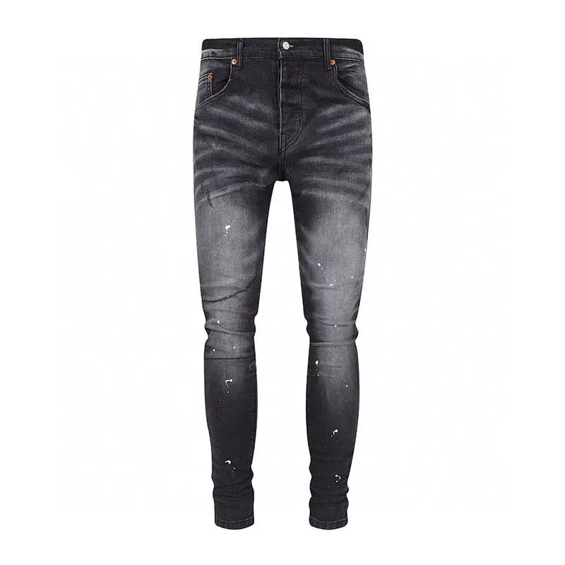 High Street Fashion Men Jeans Retro Black Gray Elastic Skinny Fit Ripped Jeans Men Painted Designer Hip Hop Brand Pants Hombre
High Street Fashion Men Jeans Retro Black Gray Elastic Skinny Fit Ripped Jeans Men Painted Designer Hip Hop Brand Pants Hombre