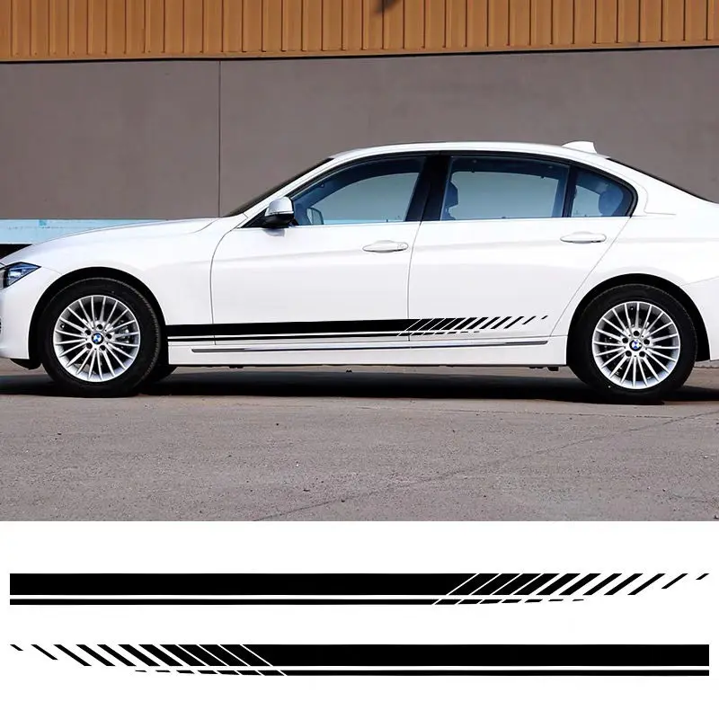 2PCS Universal Car Body Door Side Stripe Racing Sport Long Skirt Auto Side Diy Wrap Stickers Decal For Audi BMW Benz Hyundai
2PCS Universal Car Body Door Side Stripe Racing Sport Long Skirt Auto Side Diy Wrap Stickers Decal For Audi BMW Benz Hyundai