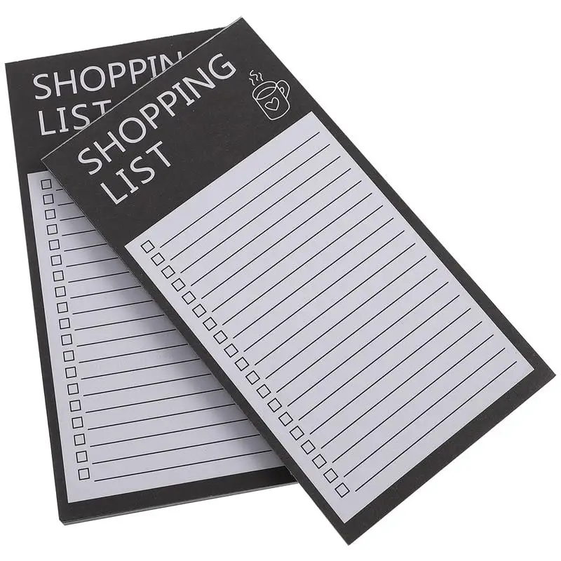 

2 Books Household Portable Shopping Items Planner Weekly Grocery List Notepad List Pad List Notepad For Daily Office Home Work