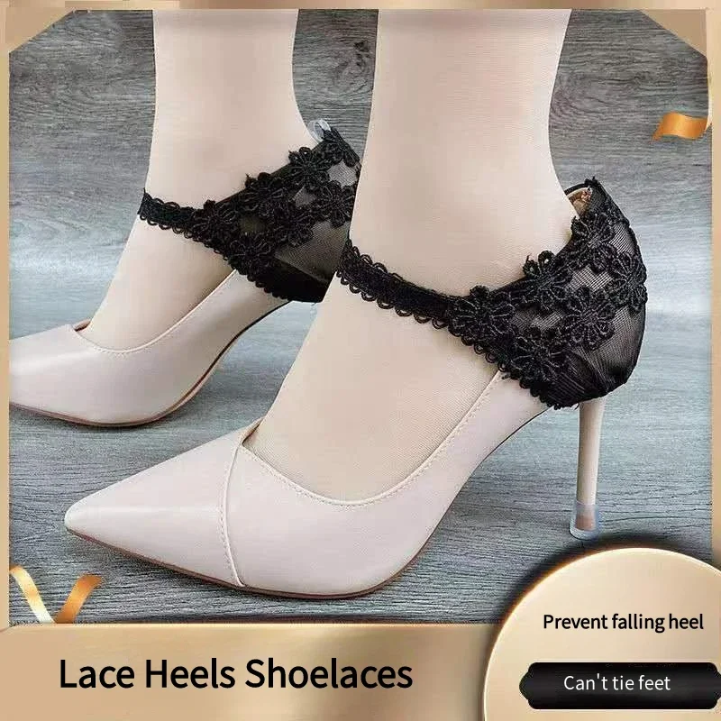 1Pair Women Lace Shoelaces for High Heels Ankle Shoes Belt Holding Bundle Shoelace Anti-drop Elastic laces Shoe Accessories
1Pair Women Lace Shoelaces for High Heels Ankle Shoes Belt Holding Bundle Shoelace Anti-drop Elastic laces Shoe Accessories