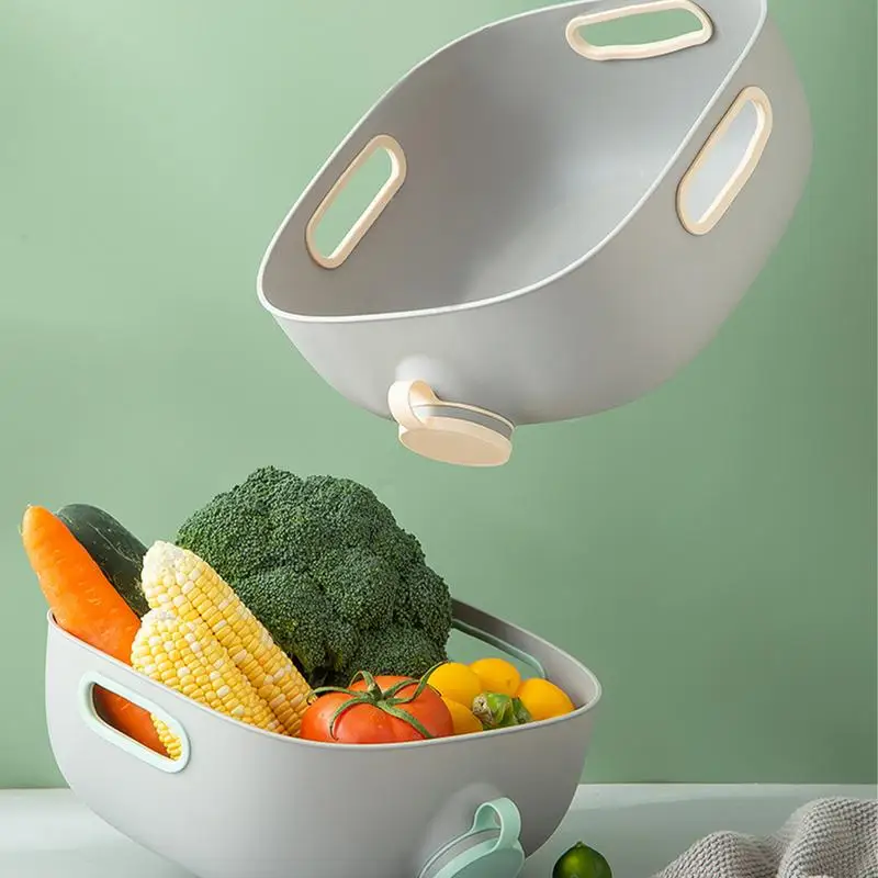 Multifunctional Anti Slip Fruits Bowl With 3 Handle Vegetable Washing Basket Draining Bowl Strainer With Side Hole Kitchen Tools
Multifunctional Anti Slip Fruits Bowl With 3 Handle Vegetable Washing Basket Draining Bowl Strainer With Side Hole Kitchen Tools