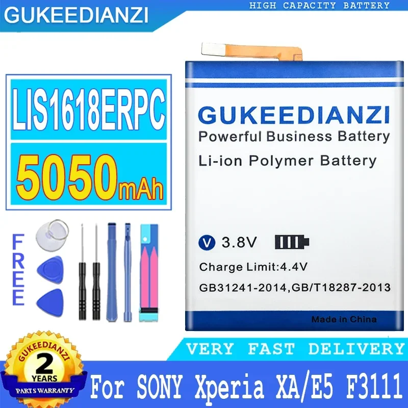 

GUKEEDIANZI Battery LIS1618ERPC for SONY Xperia XA E5 F3113 F3112 F3116 F3115 F3311 F3313 G3112 G3121, 5050mAh