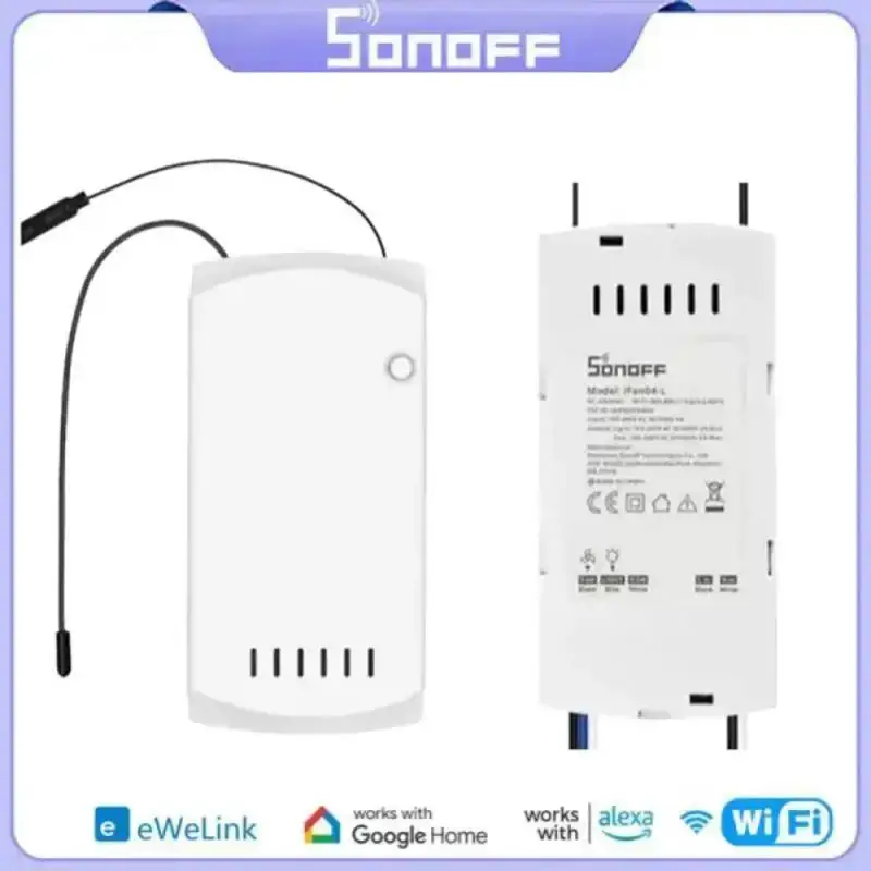 Умный выключатель вентилятора SONOFF IFan04 с Wi-Fi, Регулируемый контроллер, 433 RF/eWelink APP/голосовое дистанционное управление, регулируемая скорость, умный дом
Умный выключатель вентилятора SONOFF IFan04 с Wi-Fi, Регулируемый контроллер, 433 RF/eWelink APP/голосовое дистанционное управление, регулируемая скорость, умный дом