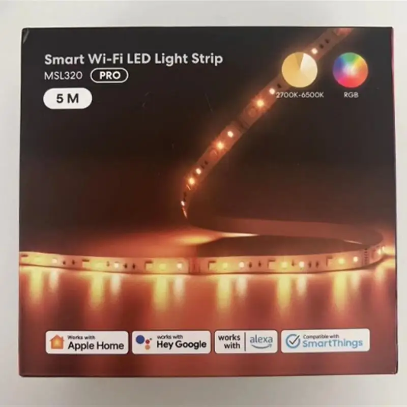 Meross умная Светодиодная лента WiFi с RGBW MSL320 PRO 5m улучшенные светодиоды RGBWW причудливые украшения пульт дистанционного управления работает с Homekit Alexa
Meross умная Светодиодная лента WiFi с RGBW MSL320 PRO 5m улучшенные светодиоды RGBWW причудливые украшения пульт дистанционного управления работает с Homekit Alexa