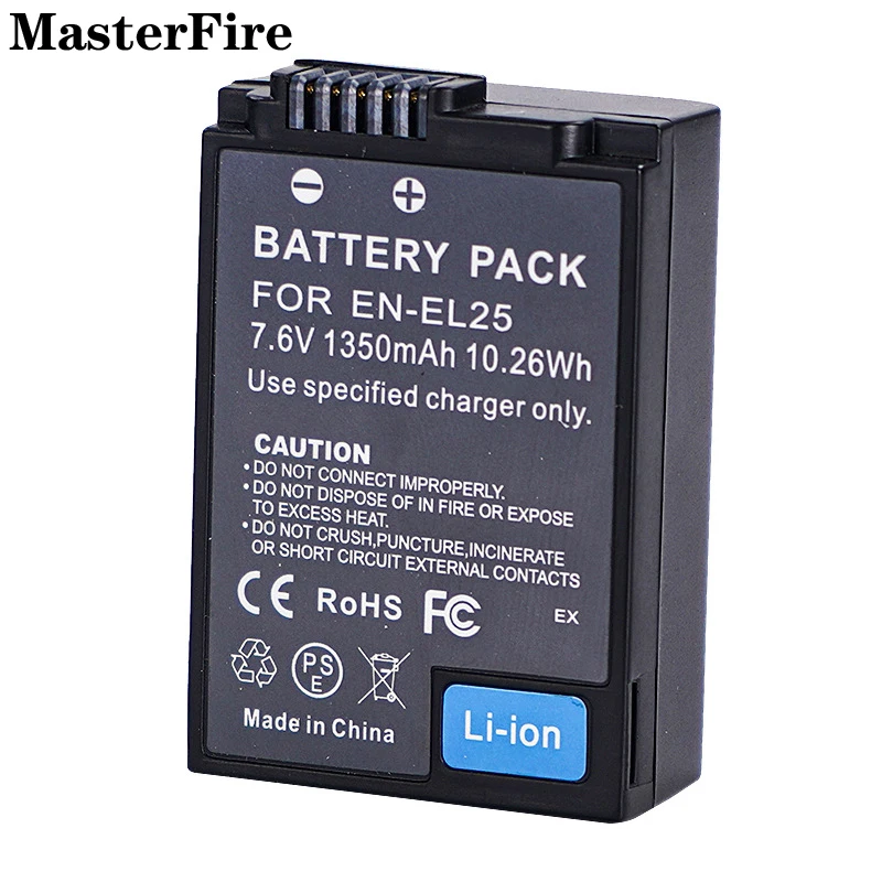 

4pcs/lot EN-EL25 EN EL25 1350mah 7.6V Replacement Battery ENEL25 for Nikon Z30, Z50, ZFC, Z FC Camera Batteries