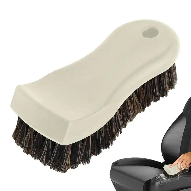 

Horsehair Brush For Car Horse Hair Car Interior Cleaning Brush Natural Ergonomic Grip Dust Brush For Car Home Workshop