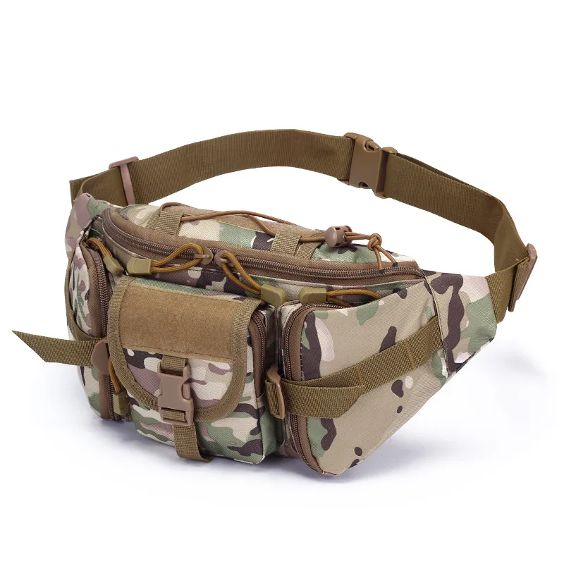 

Outdoor Waist Bag Men's Tactical Waterproof Molle Camouflage Hunting Hiking Climbing Nylon Mobile Phone Belt Pack Combat Bags