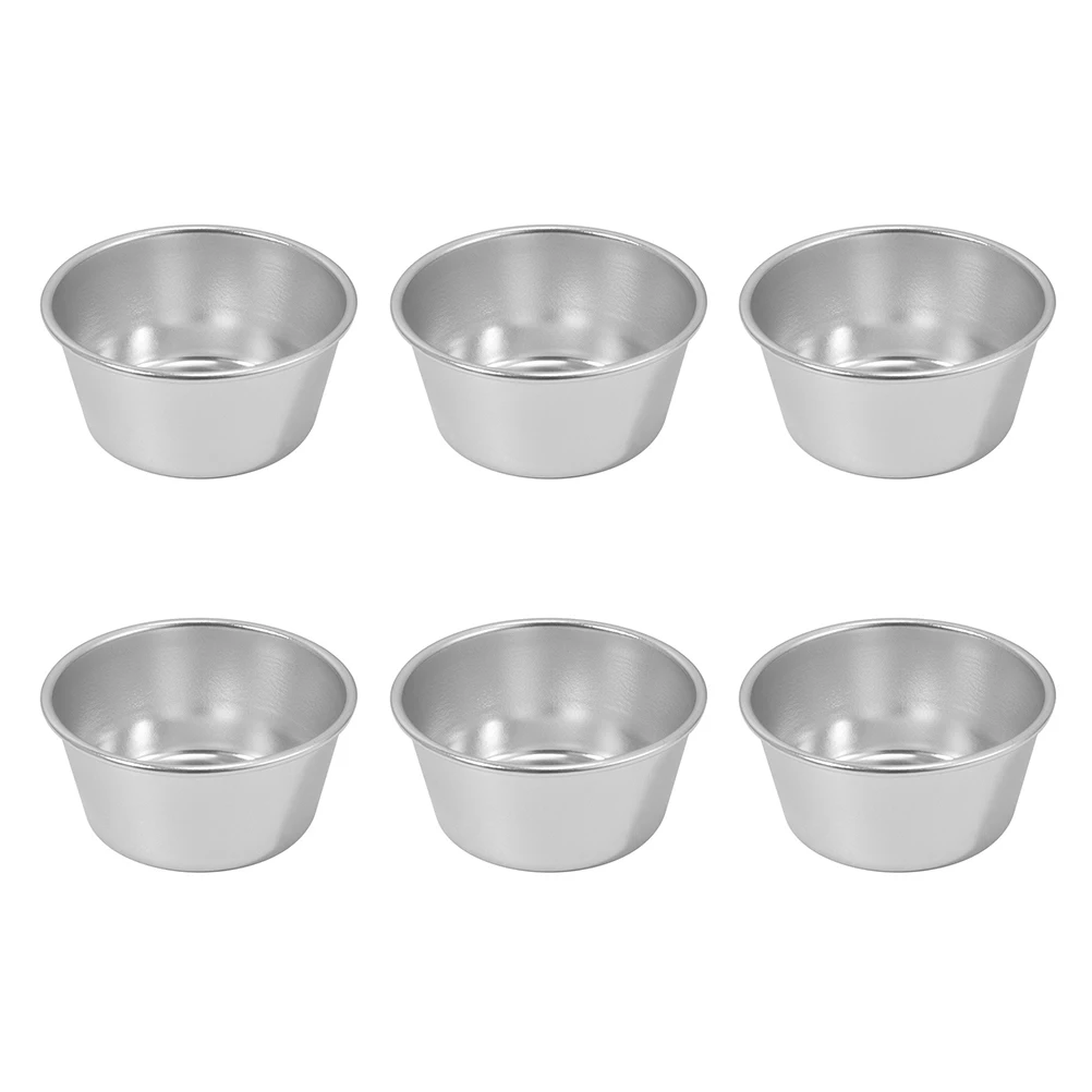 

6pcs Muffin Pan Heat Resistant Cake Molds Single Individual Round Pudding Cake Pan Nonstick Donut Cupcake Mold Pastry Mould